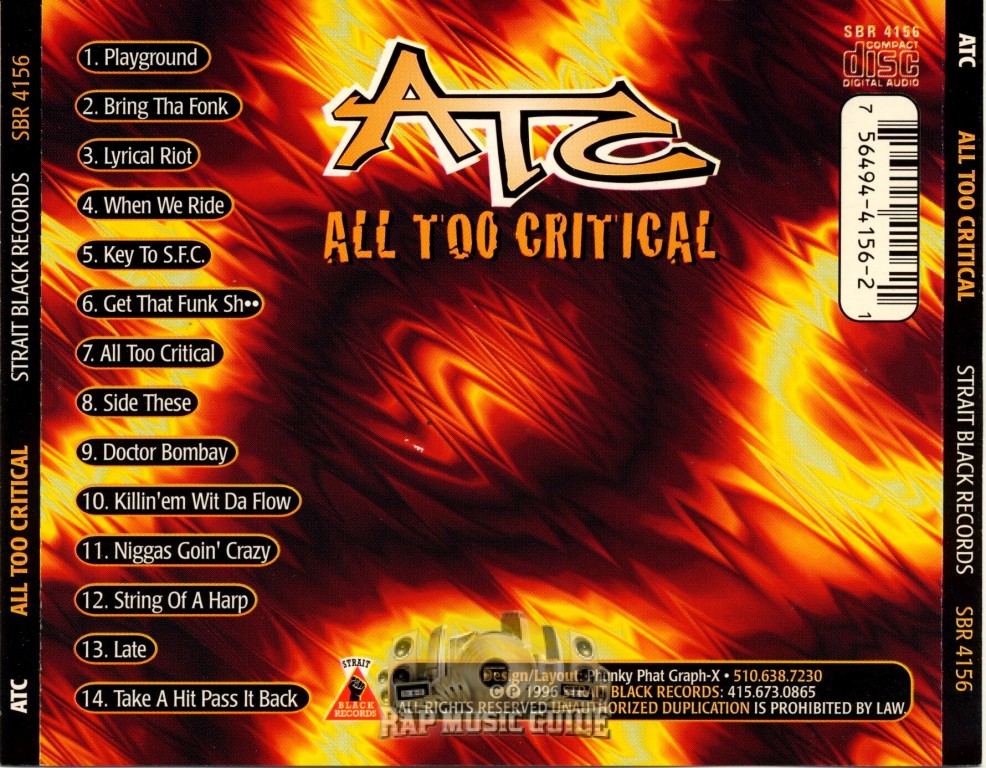 A.T.C. - All Too Critical: CD | Rap Music Guide